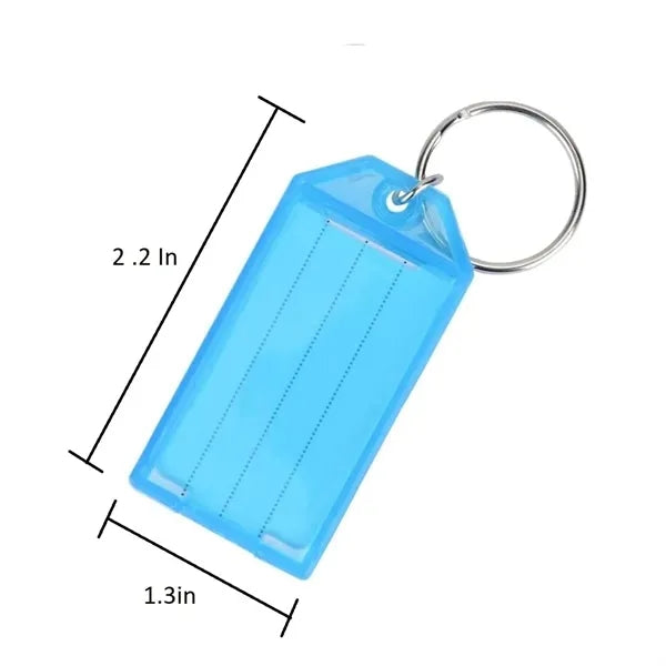 Plastic Key Ring Tags