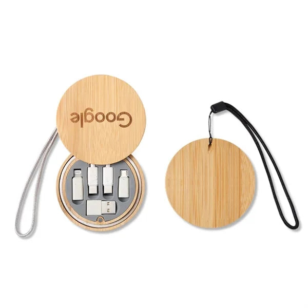 Bamboo Charging cable Kit Eco 3n1 Charger set