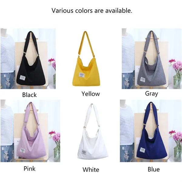 Women's Retro Large Size Canvas Shoulder Bag