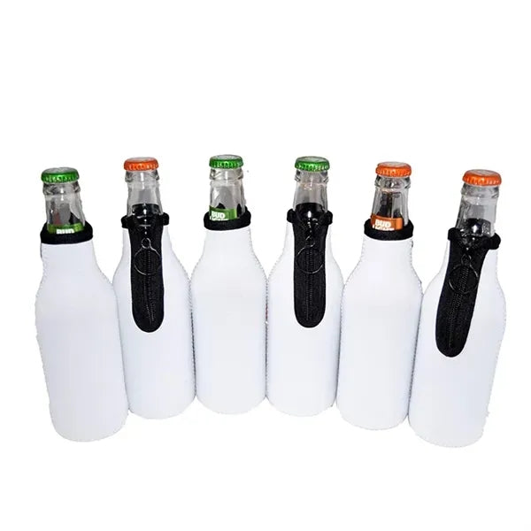 Shaped Beer Bottle Wine Sleeve With Zipper
