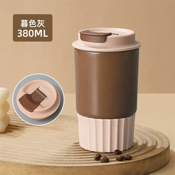 350ml Female Lovely Mini Travel Mug With Straw Lid