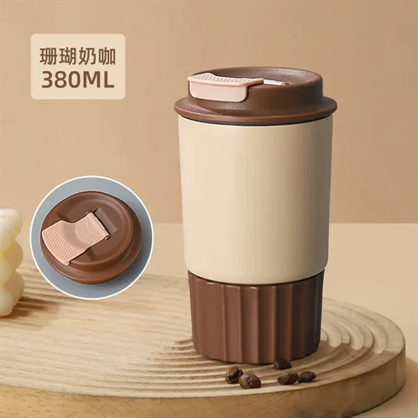 350ml Female Lovely Mini Travel Mug With Straw Lid