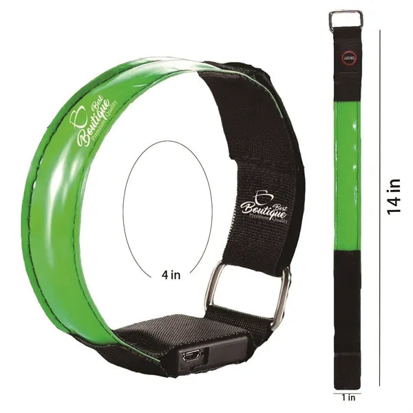 LED Reflective High Visibility Arm Bands Night Running Gear