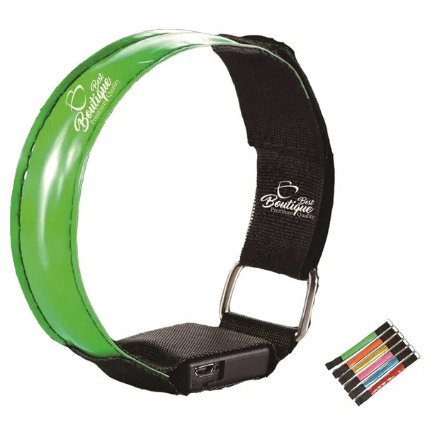 LED Reflective High Visibility Arm Bands Night Running Gear