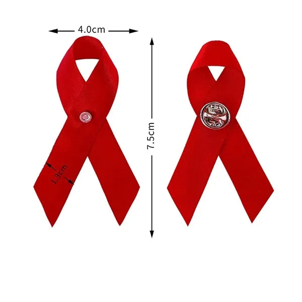 Awareness Satin Ribbon Safety Lapel Pins