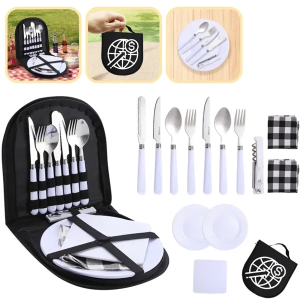 Outdoor Tableware Storage Set