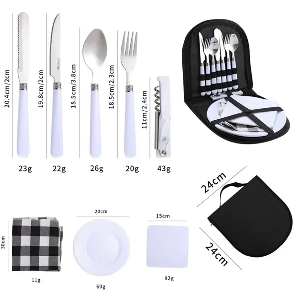 Outdoor Tableware Storage Set