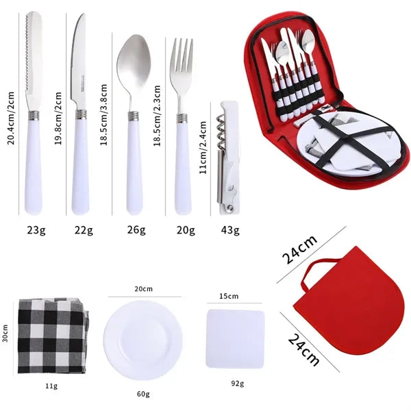 Outdoor Tableware Storage Set