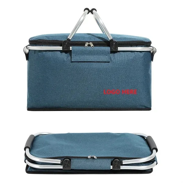 Collapsible Portable Cooler Insulated Picnic Basket