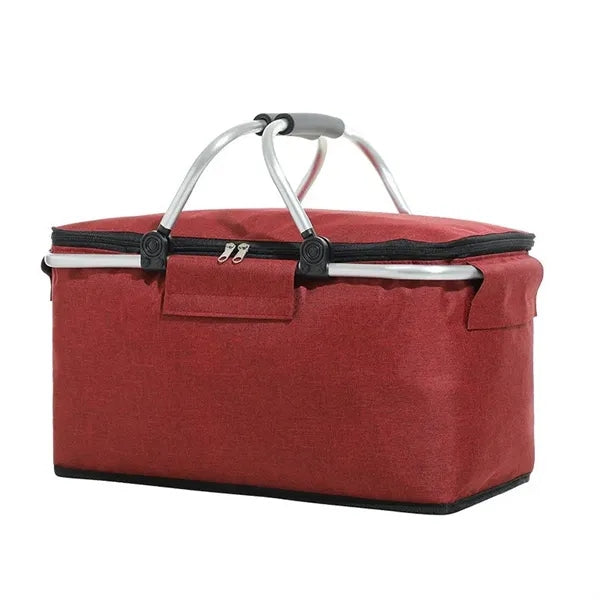 Collapsible Portable Cooler Insulated Picnic Basket