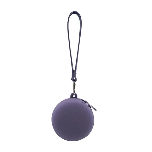 Round Silicone Coin Purse Earphone Storage Bag
