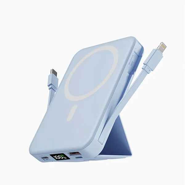 10000mah Type-c Magnetic Wireless Power Bank With Holder
