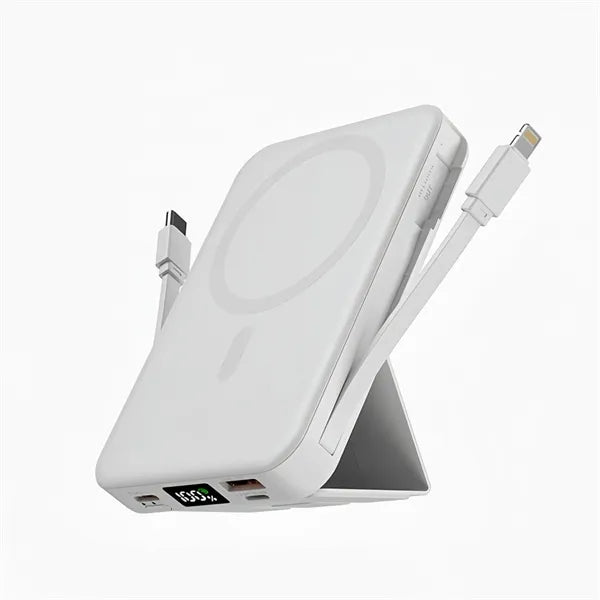 10000mah Type-c Magnetic Wireless Power Bank With Holder