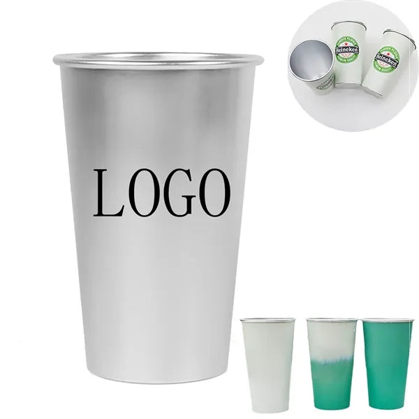 Outdoor Single Layer Color Changing Aluminum Cup-450ML
