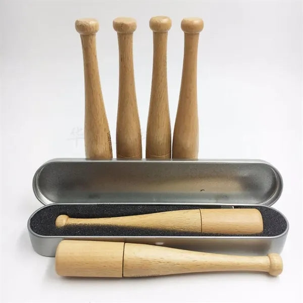 Wooden Baseball Bat Shape USB Flash Drive