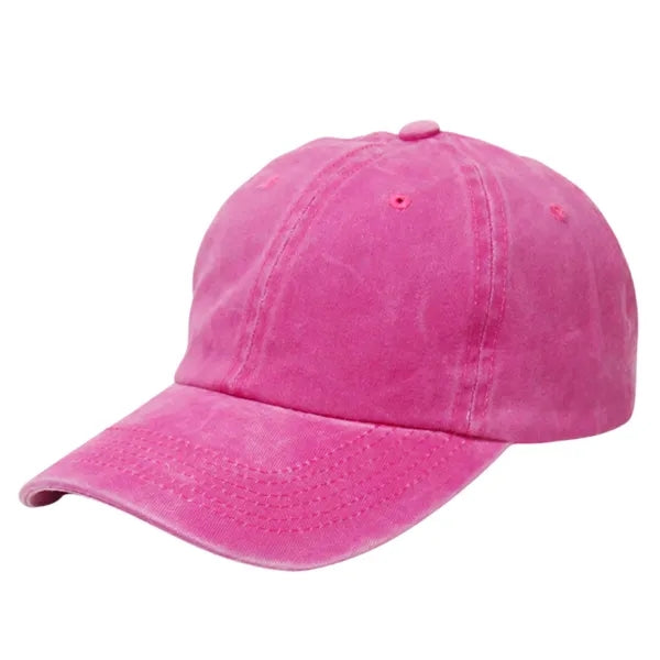 Adjustable Washed Cotton Baseball Cap