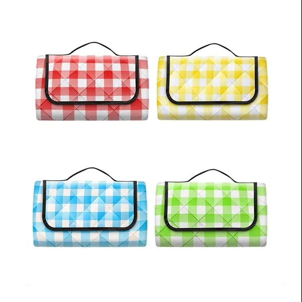 Soft Full Color Foldable Picnic Blanket Ultrasonic Beach Mat