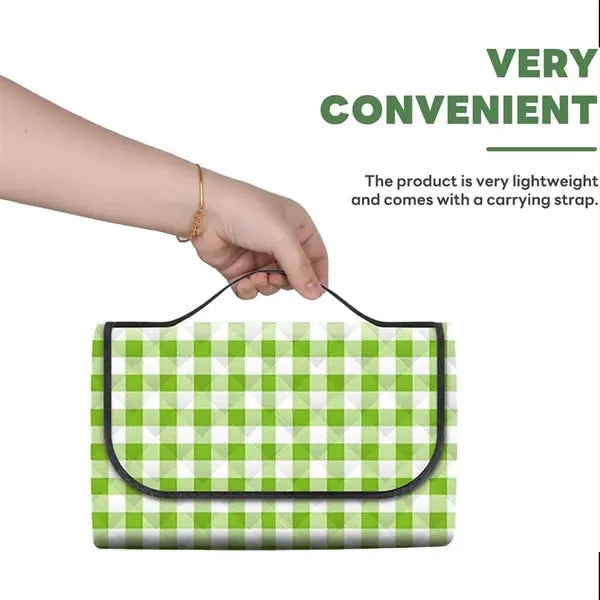 Soft Full Color Foldable Picnic Blanket Ultrasonic Beach Mat