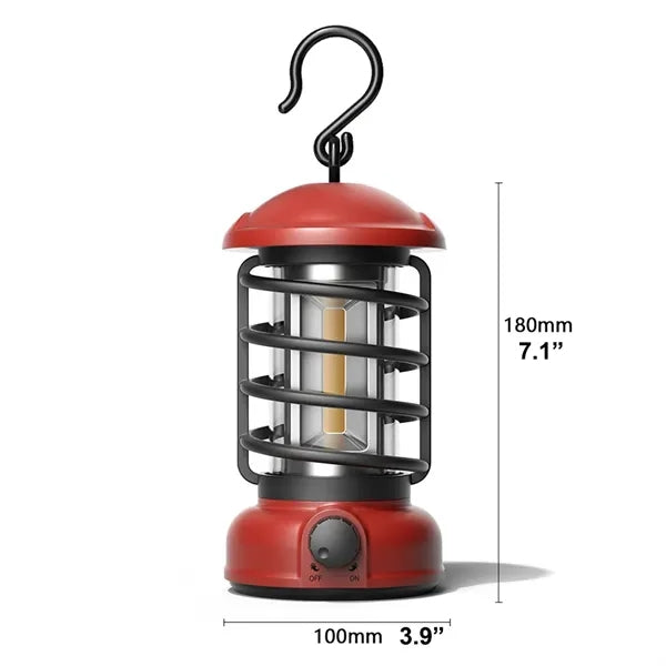 Vintage Battery Powered Portable LED Tent Lantern
