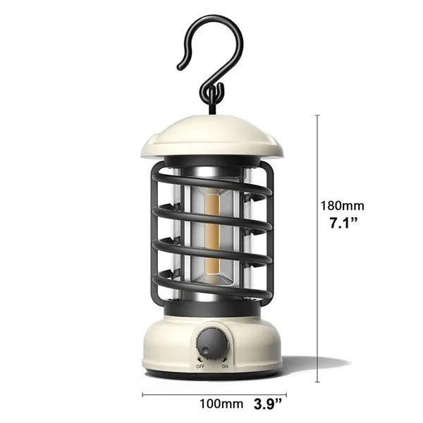 Vintage Battery Powered Portable LED Tent Lantern
