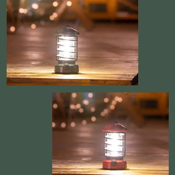 Vintage Battery Powered Portable LED Tent Lantern