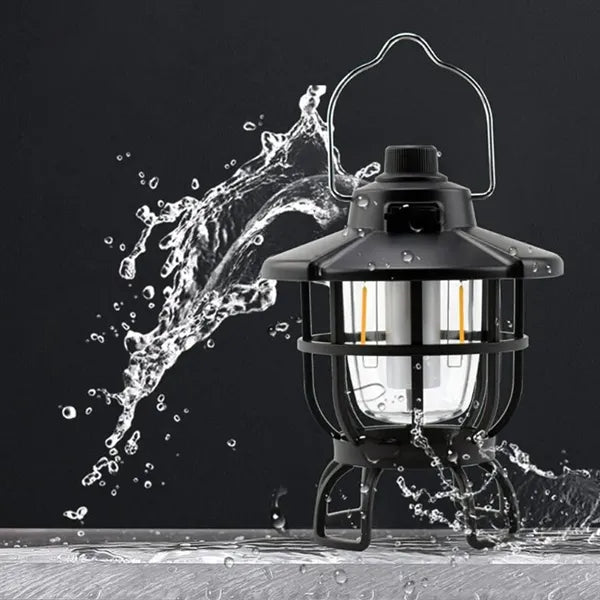 Waterproof USB Rechargeable LED Tent Light Garden Lamp