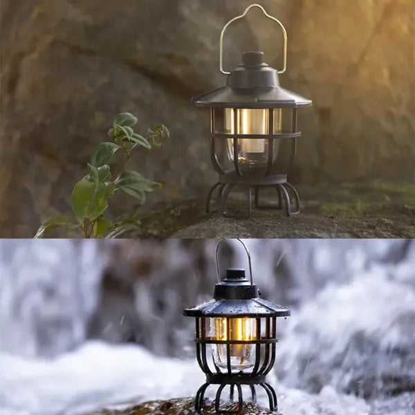Waterproof USB Rechargeable LED Tent Light Garden Lamp