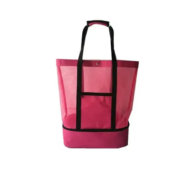 Mesh Beach Tote Cooler Bag