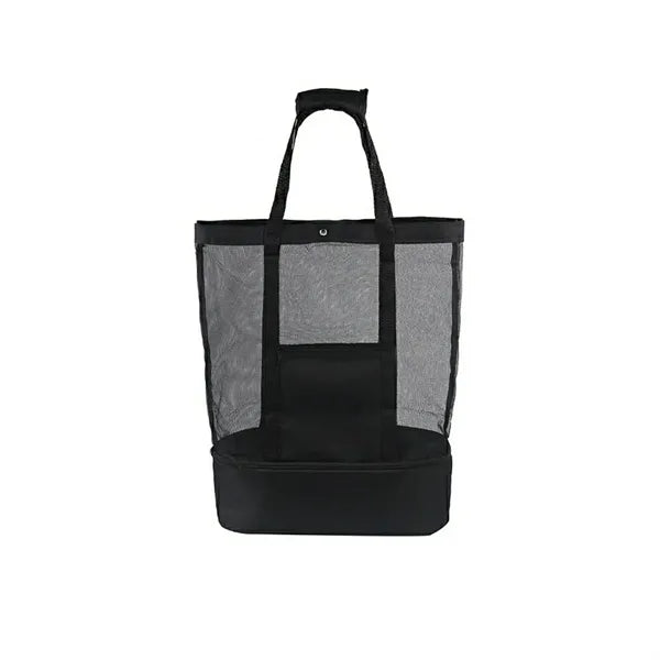 Mesh Beach Tote Cooler Bag