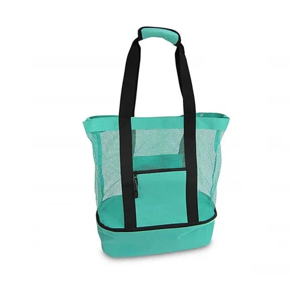 Mesh Beach Tote Cooler Bag