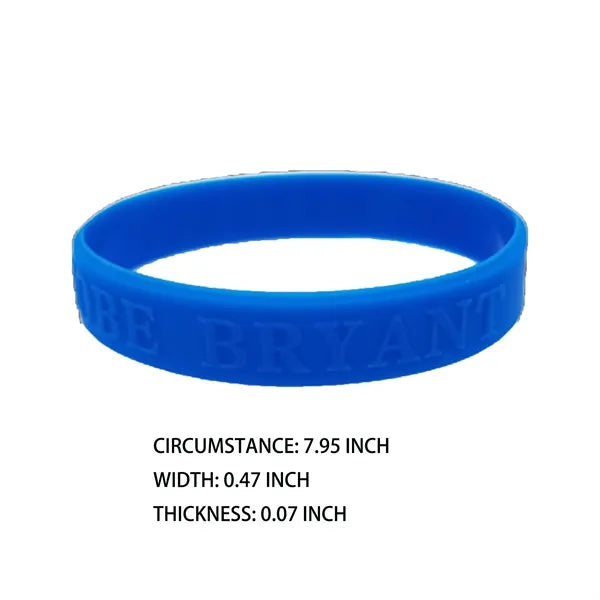 Luminous Color Blank Silicone Bracelets Wristbands