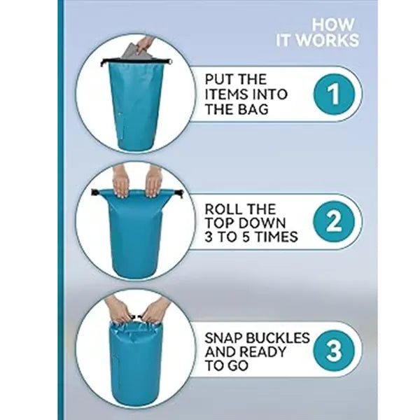 Waterproof Bag-Roll Top Backpack Sack Keeps Gear Dry