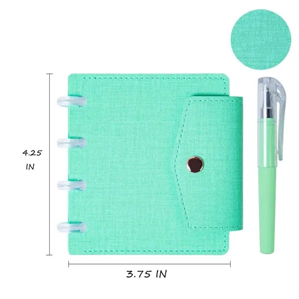 Leather Mini Notepad And Pen
