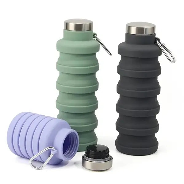 Collapsible Water Bottle 17oz Silicone Food Grade Cup Sport