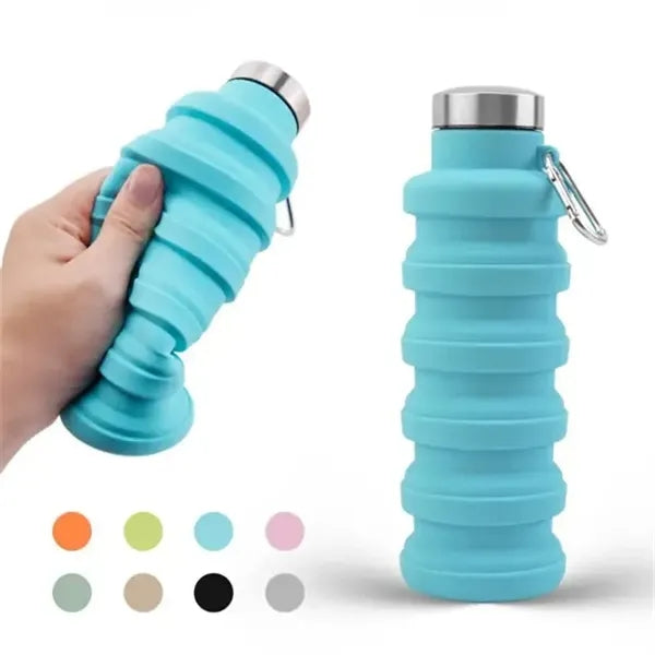 Collapsible Water Bottle 17oz Silicone Food Grade Cup Sport