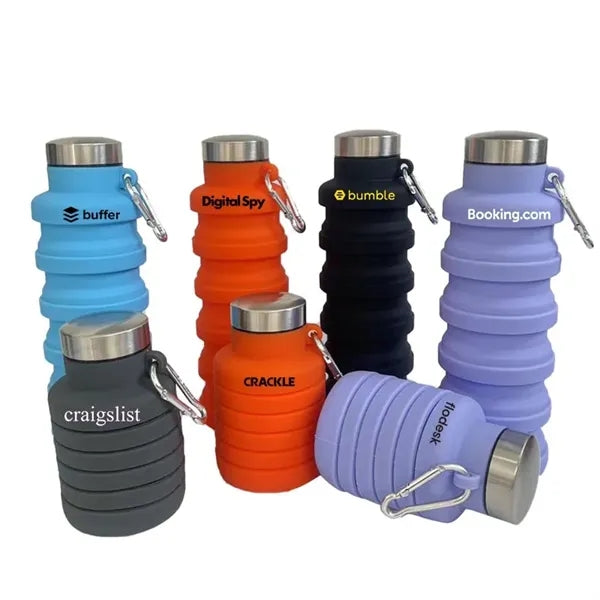 Collapsible Water Bottle 17oz Silicone Food Grade Cup Sport