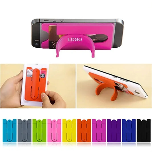 Silicone Phone Card Holder Mount In U Shape