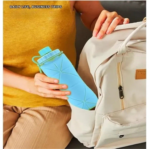 20oz Collapsible Water Bottles For Travel Gym Hiking Sports
