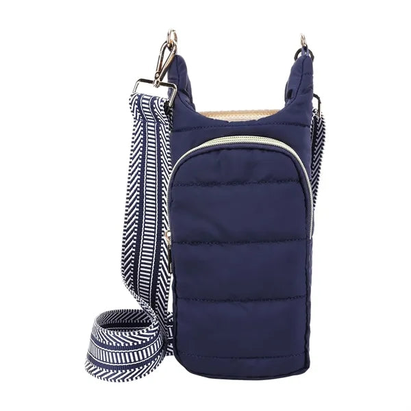 Crossbody Water Bottle Sling Bag with Strap and Pocket