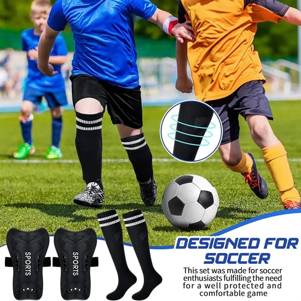 Soccer Shin Guards Toddler Kids Youth Pads and Long Socks