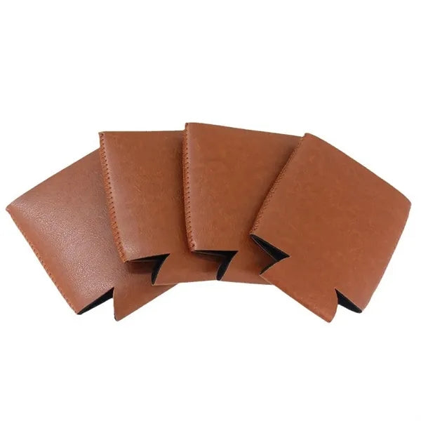 Premium PU Leather Can Holder