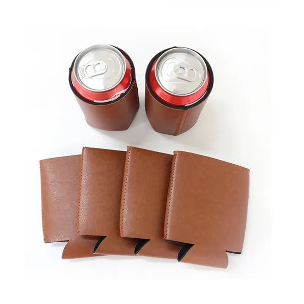 Premium PU Leather Can Holder