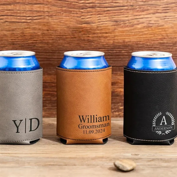 12oz Premium PU Leather Can Holders-Sleeve