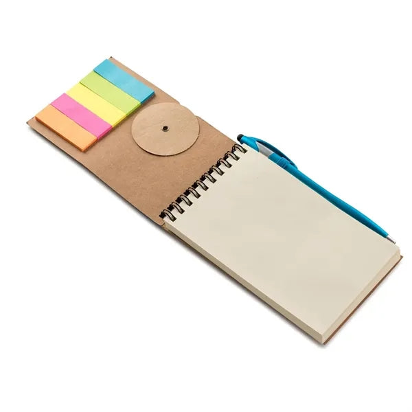 Jot & Go 3.75 x 5.75 Cardboard Spiral Journal with Pen