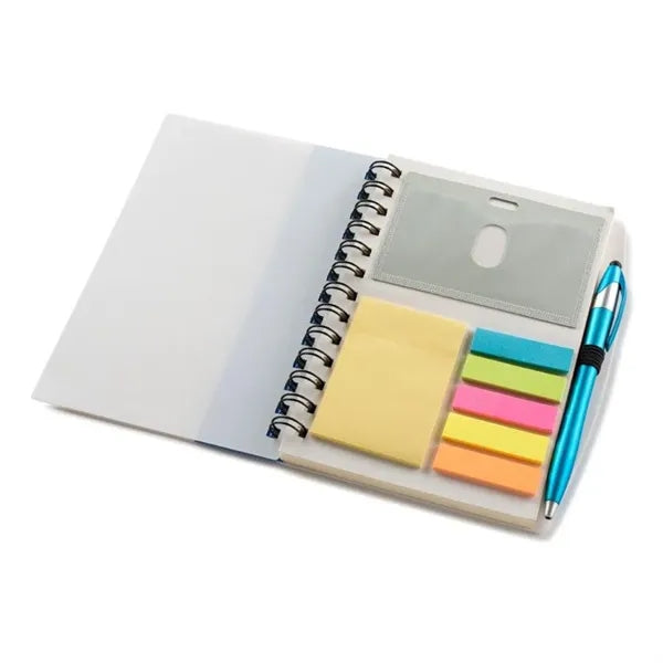 SpiralScript 5.5 x 7 Plastic Spiral Journal with Pen