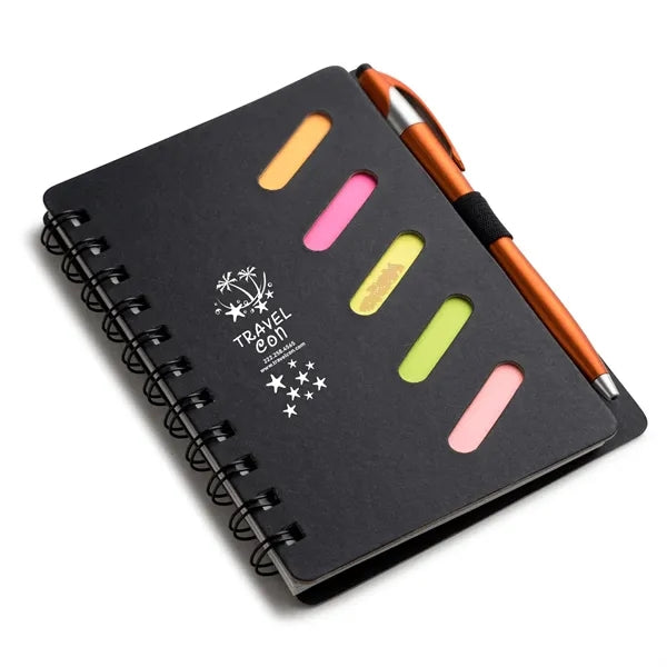 Scribbly 4.8 x 6.1 Cardboard Spiral Journal with Pen - Unlin
