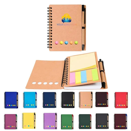 Motivational Circular Diary With Adhesive Notes