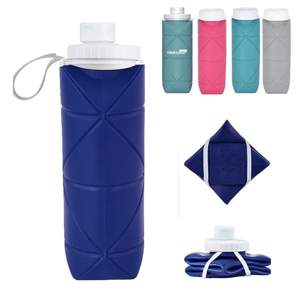 20 OZ Foldable Silicone Water Bottle