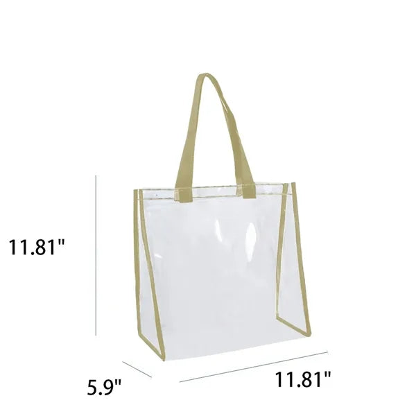 Clear PVC Shoulder Tote