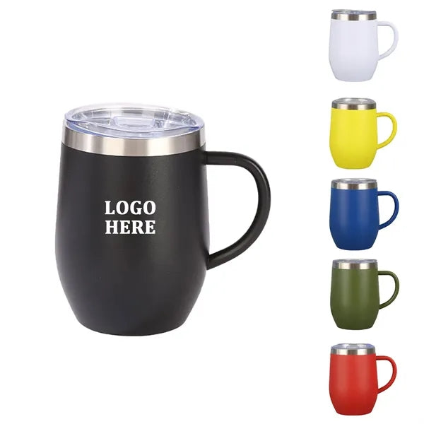 12 oz Vacuum Insulated Coffee Mug With Handle